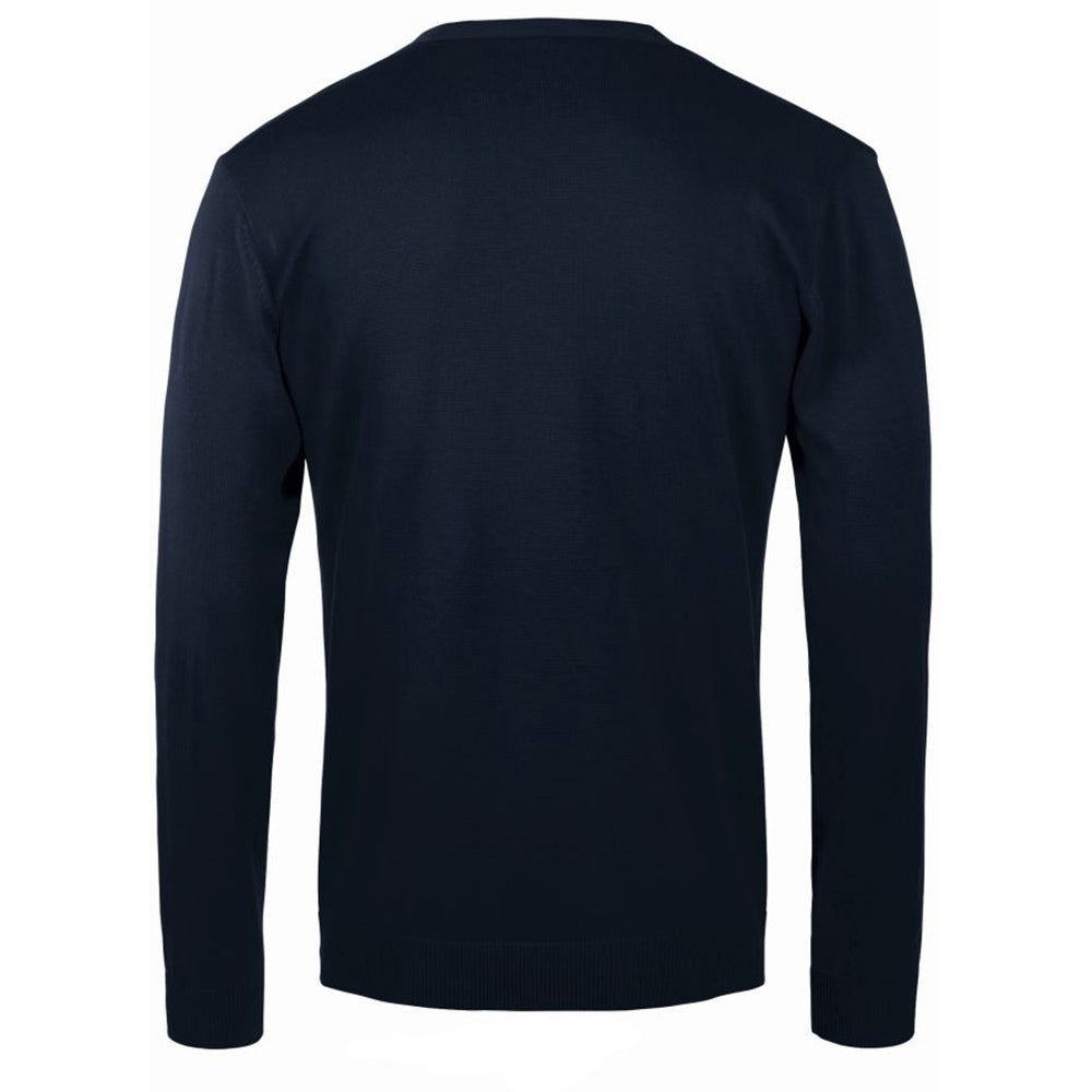 Navy - Back - SOLS Mens Golden V Neck Cardigan