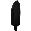 Black - Side - SOLS Mens Golden V Neck Cardigan