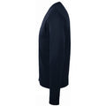 Navy - Side - SOLS Mens Golden V Neck Cardigan