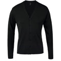 Black - Front - SOLS Mens Golden V Neck Cardigan