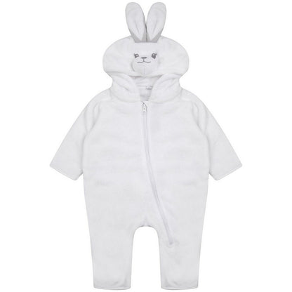 White - Front - Larkwood Babies Rabbit Design All In One