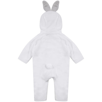 White - Back - Larkwood Babies Rabbit Design All In One