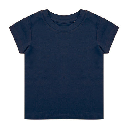 Navy - Front - Larkwood Babies Organic T-Shirt