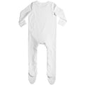 White - Back - Larkwood Babies Organic Sleepsuit