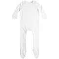 White - Front - Larkwood Babies Organic Sleepsuit