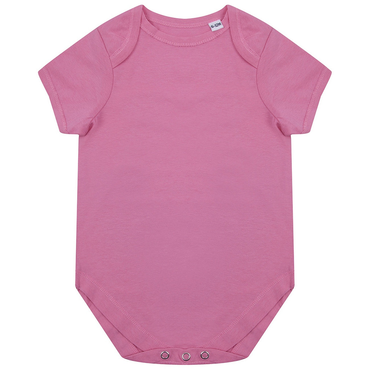 Bright Pink - Front - Larkwood Babies Organic Bodysuit