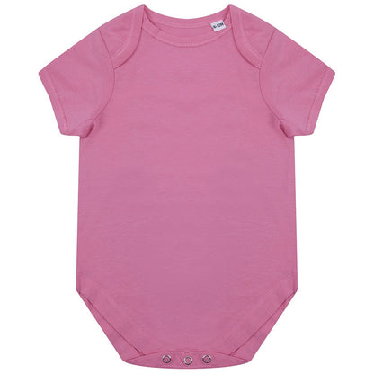 Bright Pink - Front - Larkwood Babies Organic Bodysuit