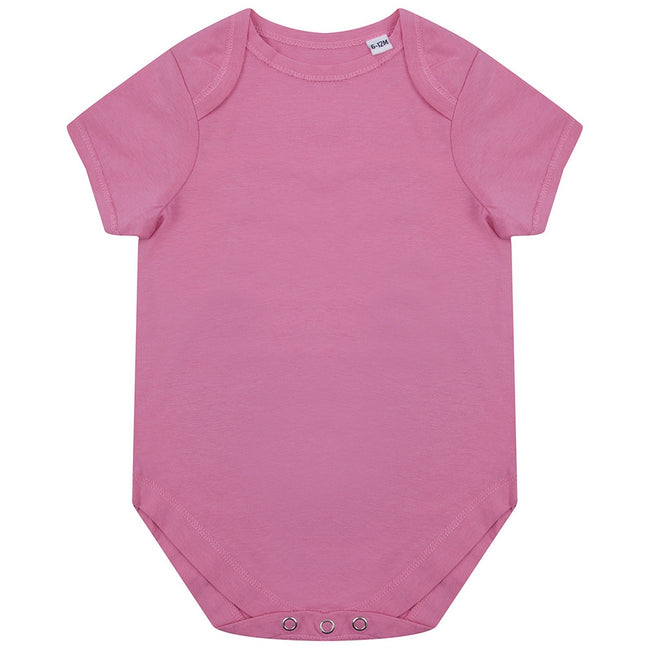 Bright Pink - Front - Larkwood Babies Organic Bodysuit