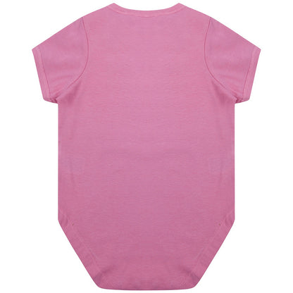 Bright Pink - Back - Larkwood Babies Organic Bodysuit