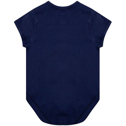 Navy - Back - Larkwood Babies Organic Bodysuit