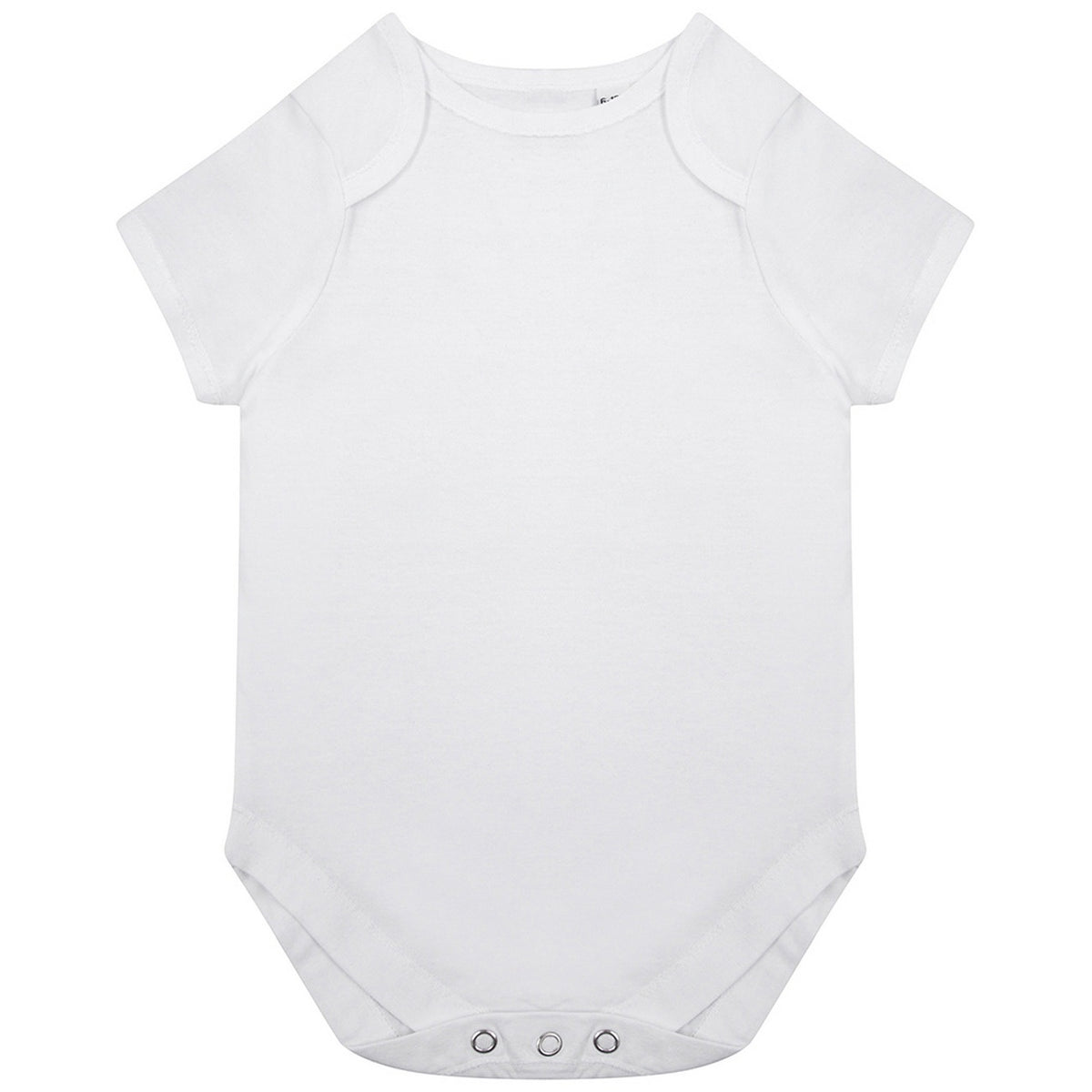 White - Front - Larkwood Babies Organic Bodysuit
