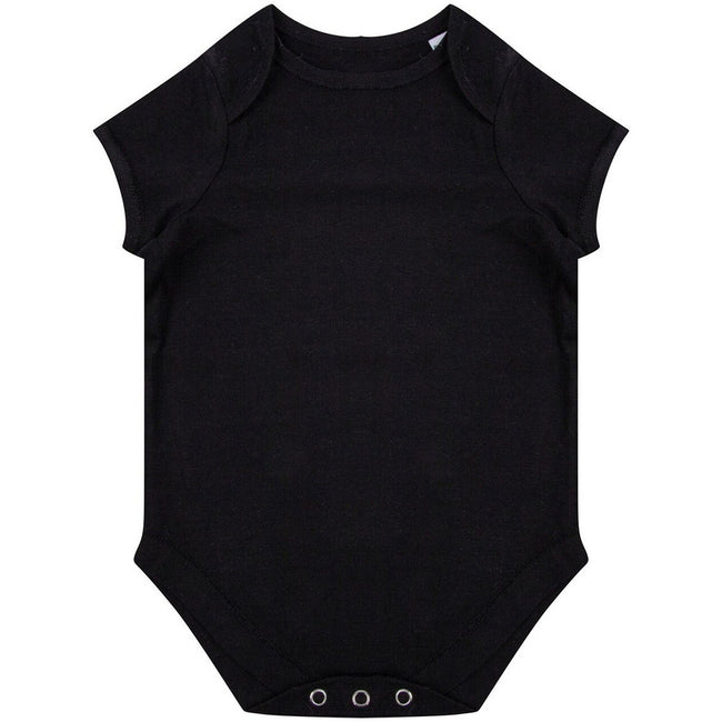 Black - Front - Larkwood Babies Organic Bodysuit