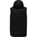 Black - Back - Proact Mens Hooded Padded Bodywarmer