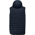 Navy - Back - Proact Mens Hooded Padded Bodywarmer