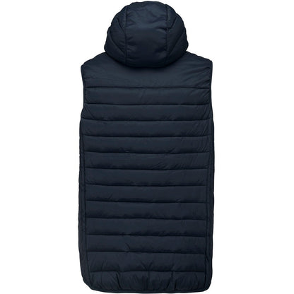 Navy - Back - Proact Mens Hooded Padded Bodywarmer