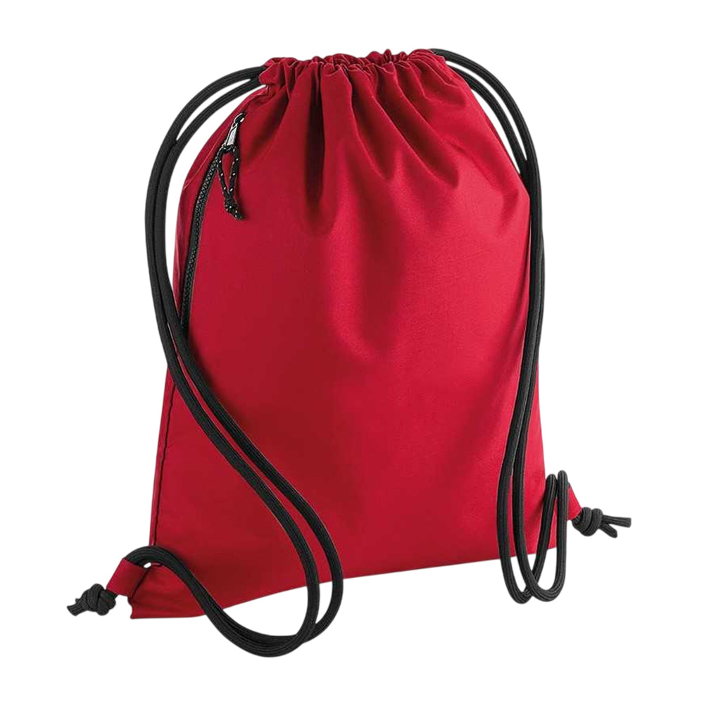Classic Red - Front - BagBase Unisex Recycled Gymsac