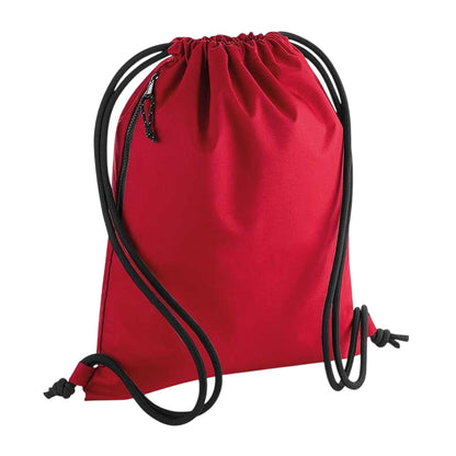 Classic Red - Front - BagBase Unisex Recycled Gymsac