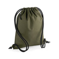 Military Green - Front - BagBase Unisex Recycled Gymsac