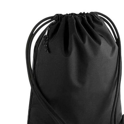 Black - Back - BagBase Unisex Recycled Gymsac