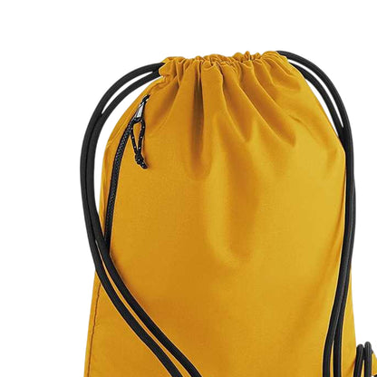 Mustard - Back - BagBase Unisex Recycled Gymsac