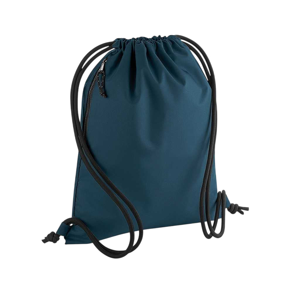 Petrol - Front - BagBase Unisex Recycled Gymsac
