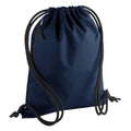 Navy - Front - BagBase Unisex Recycled Gymsac