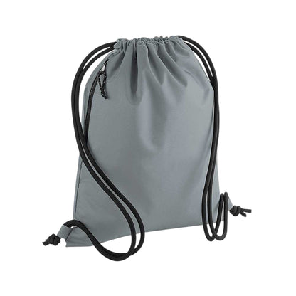 Pure Grey - Front - BagBase Unisex Recycled Gymsac