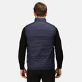 Navy-French Blue - Side - Regatta Professional Mens Firedown Insulated Bodywarmer