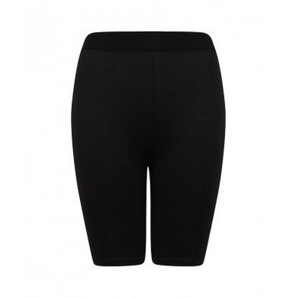 Black-Black - Front - SF Ladies-Womens Fashion Cycling Shorts