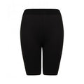 Black-Black - Front - SF Ladies-Womens Fashion Cycling Shorts