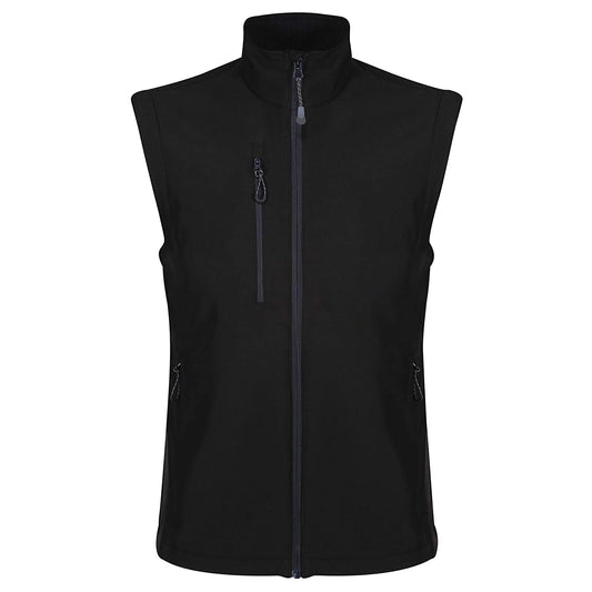 Black - Front - Regatta Professional Mens Honestly Made Recycled Soft Shell Bodywarmer
