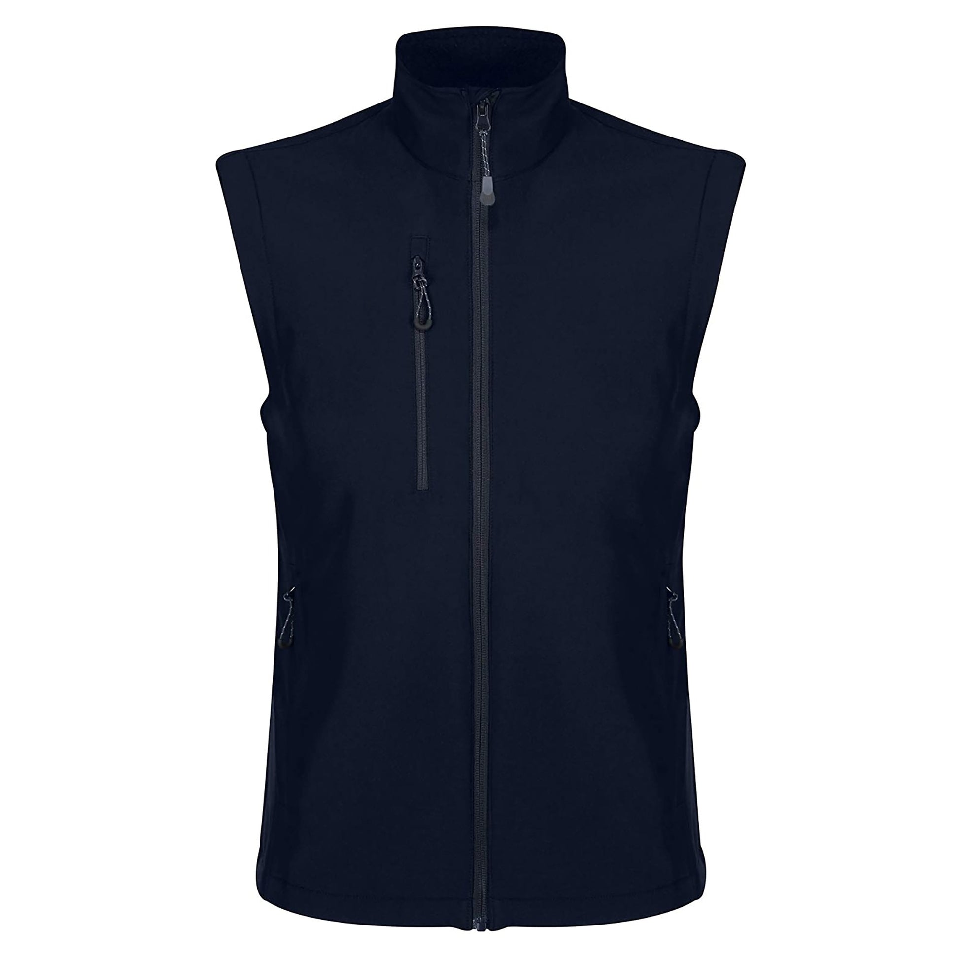 Navy - Front - Regatta Professional Mens Honestly Made Recycled Soft Shell Bodywarmer