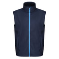 Navy-French Blue - Front - Regatta Professional Mens Ablaze Soft Shell Bodywarmer
