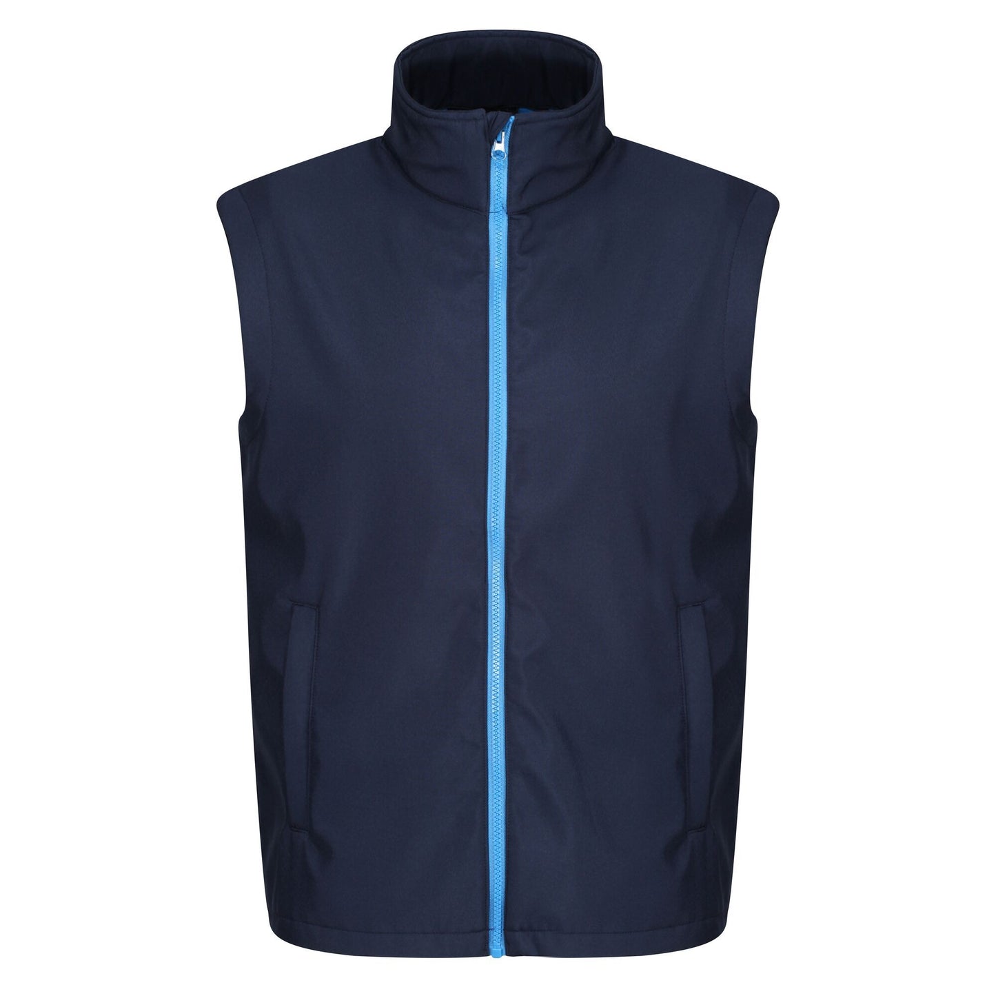 Navy-French Blue - Front - Regatta Professional Mens Ablaze Soft Shell Bodywarmer