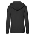 Black - Back - Fruit of the Loom Classic Lady Fit Hooded Sweatshirt