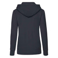 Deep Navy - Back - Fruit of the Loom Classic Lady Fit Hooded Sweatshirt