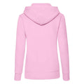 Light Pink - Back - Fruit of the Loom Classic Lady Fit Hooded Sweatshirt