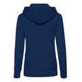 Navy - Back - Fruit of the Loom Classic Lady Fit Hooded Sweatshirt