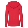 Red - Back - Fruit of the Loom Classic Lady Fit Hooded Sweatshirt