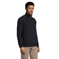 Navy - Side - SOLS Mens Sundae Full Zip Sweat Jacket