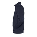 Navy - Close up - SOLS Mens Sundae Full Zip Sweat Jacket