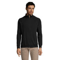 Black - Back - SOLS Mens Sundae Full Zip Sweat Jacket