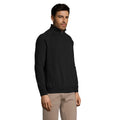 Black - Side - SOLS Mens Sundae Full Zip Sweat Jacket