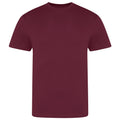 Burgundy - Front - AWDis Just Ts Mens The 100 T-Shirt