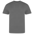 Charcoal - Front - AWDis Just Ts Mens The 100 T-Shirt