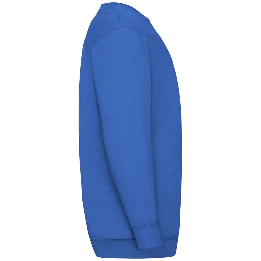 Royal Blue - Side - Fruit of the Loom Kids-Childrens Classic Drop Shoulder Sweatshirt
