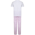 White-Pink - Back - Towel City Girls Long Pyjamas