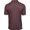 Grape - Back - Tee Jays Mens Luxury Stretch Pique Polo Shirt