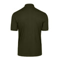 Deep Green - Back - Tee Jays Mens Luxury Stretch Pique Polo Shirt