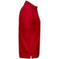 Red - Side - Tee Jays Mens Luxury Stretch Pique Polo Shirt